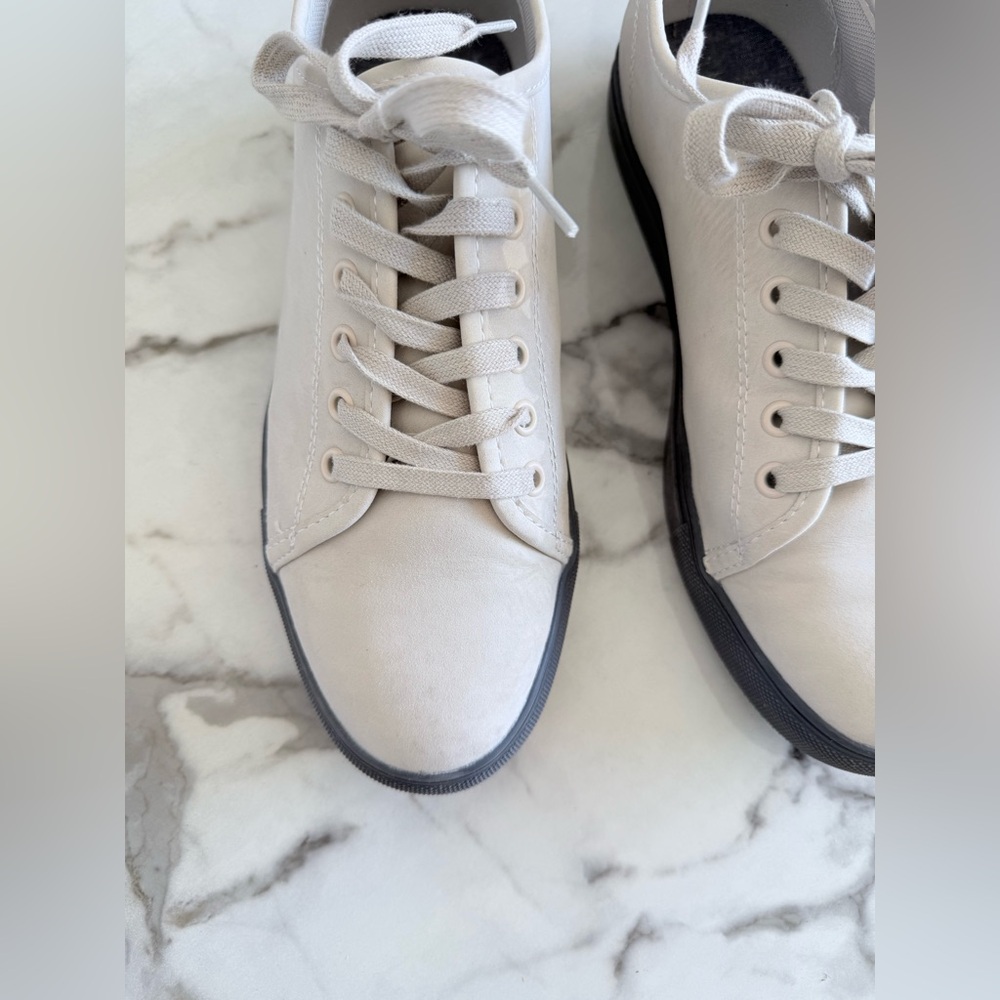 Men's White Sneakers - Picture 3 of 6